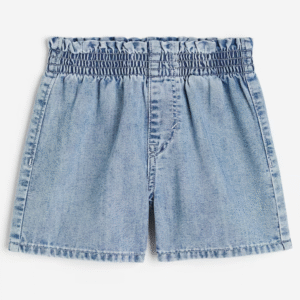 blue denim shorts